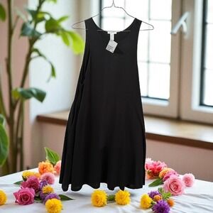 H&M Basic Black Sleeveless‎ Tank Dress Casual Everyday Womens Medium